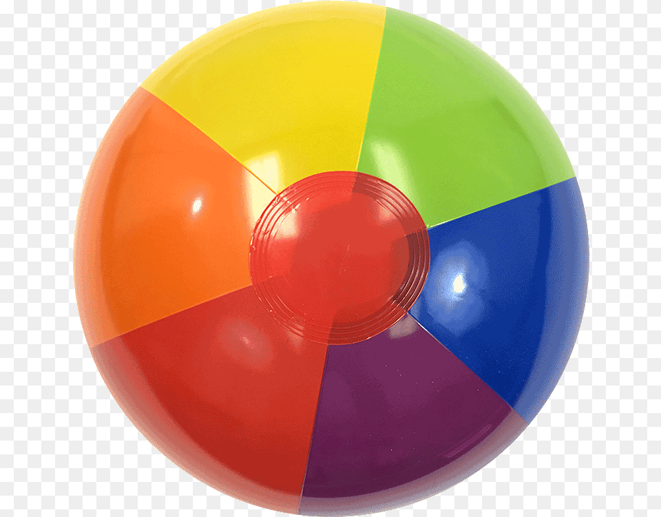 Inch Rainbow Bright Beach Balls Circle, Sphere, Tape Free Png