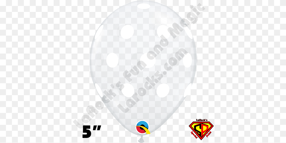 Inch Round Big Polka Dot Diamond Clear White Dots Balloon Qualatex 100ct Balloon Free Transparent Png