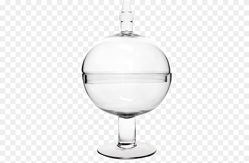 Inch Tall Clear Apothecary Jar Candy Buffet Container Snifter, Glass, Bowl, Lamp Free Png
