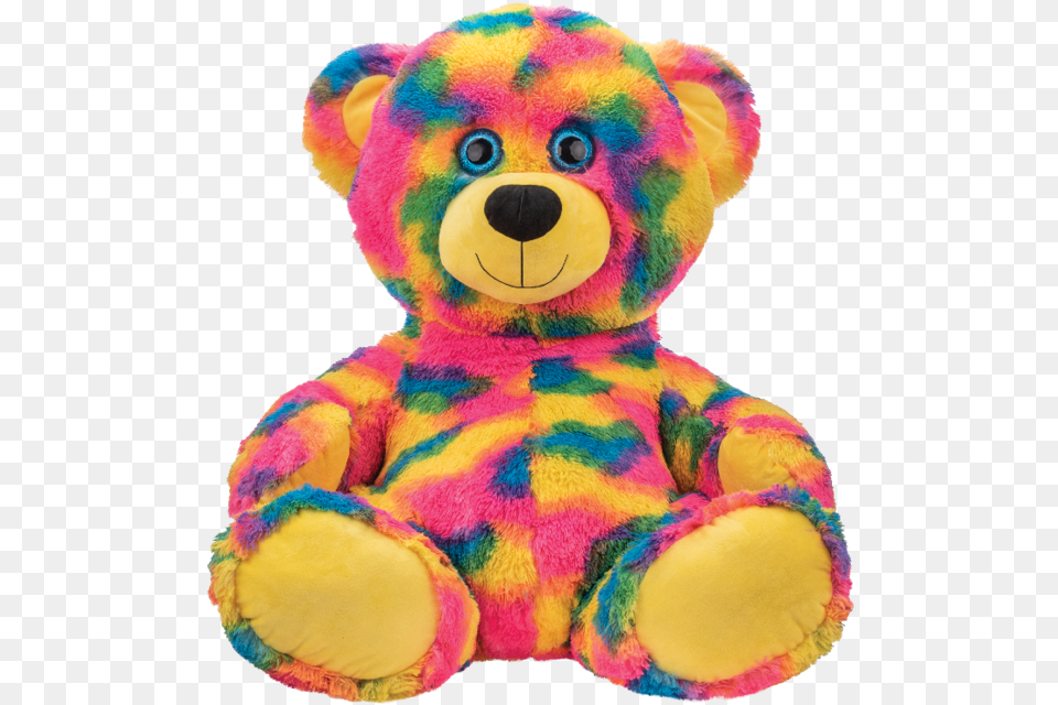 Inch Tie Dye Bear, Plush, Toy, Teddy Bear Free Png Download