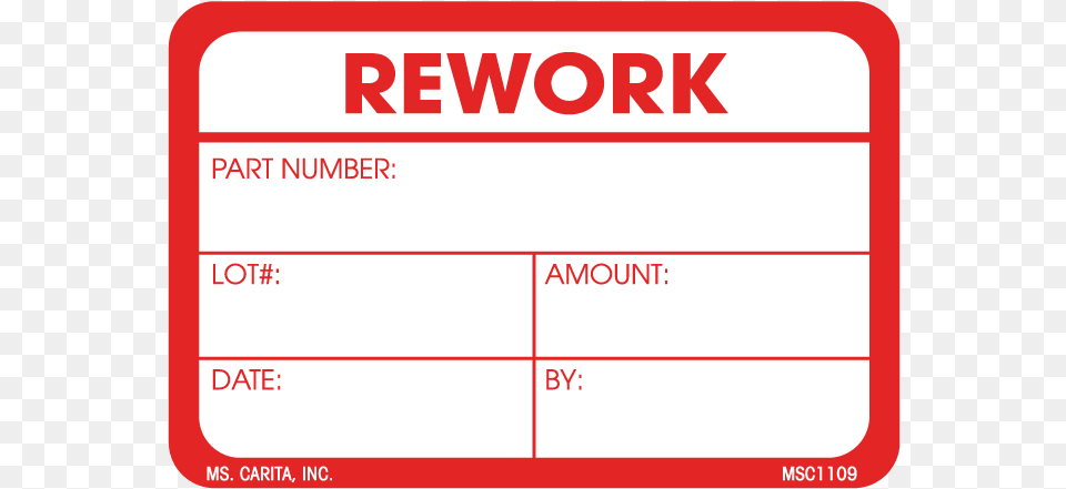Inch X 3 Inch Rework Labels, Text, Paper Free Png
