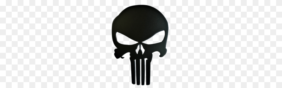 Inches Car Grille Badge Emblem Billet The Punisher Logo Matte Png Image