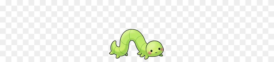 Inchworm Fluff Favourites In Kawaii Kawaii Drawings Cute, Green, Animal, Invertebrate, Worm Png