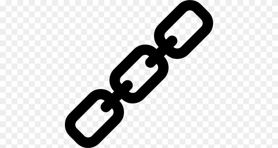 Inclined Chains Icon, Gray Free Transparent Png
