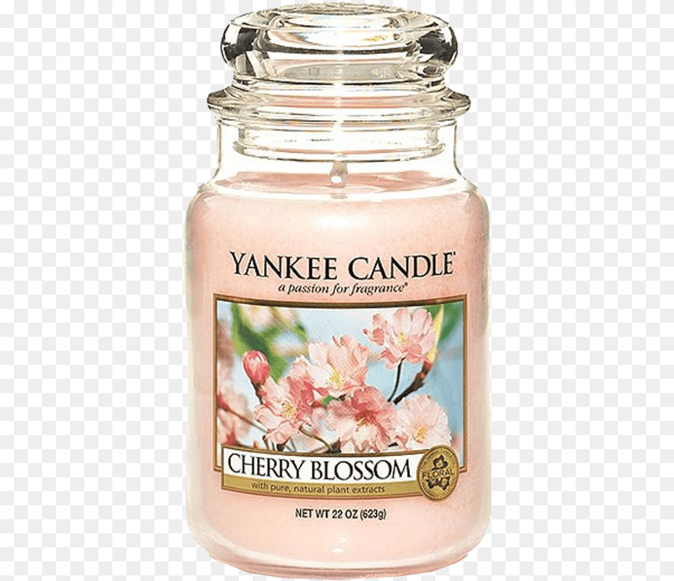 Including A Variety Of Products Just In Time For Perfect Yankee Candle Cherry Blossom, Jar, Flower, Plant, Petal Free Png Download