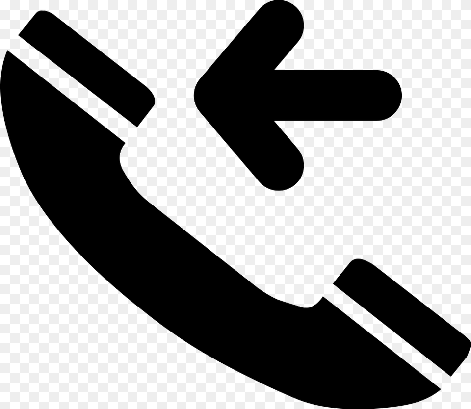 Incoming Call Interface Symbol With Telephone Auricular Icono Llamada Entrante, Stencil, Blade, Razor, Weapon Png Image