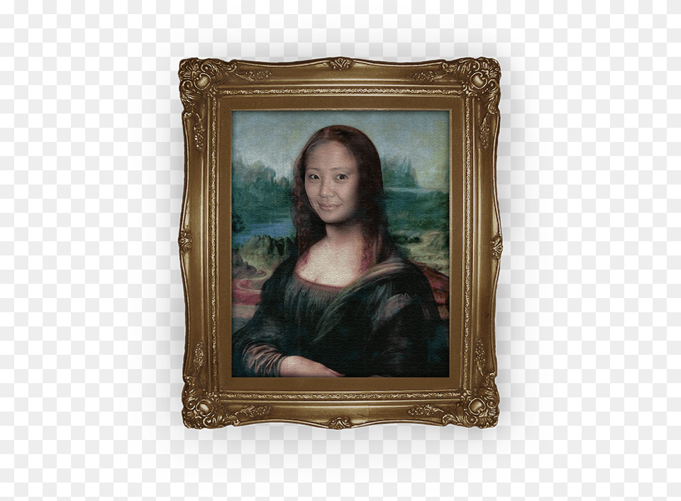 Incorrect Combination Mona Lisa Print Out, Painting, Art, Person, Adult Free Transparent Png