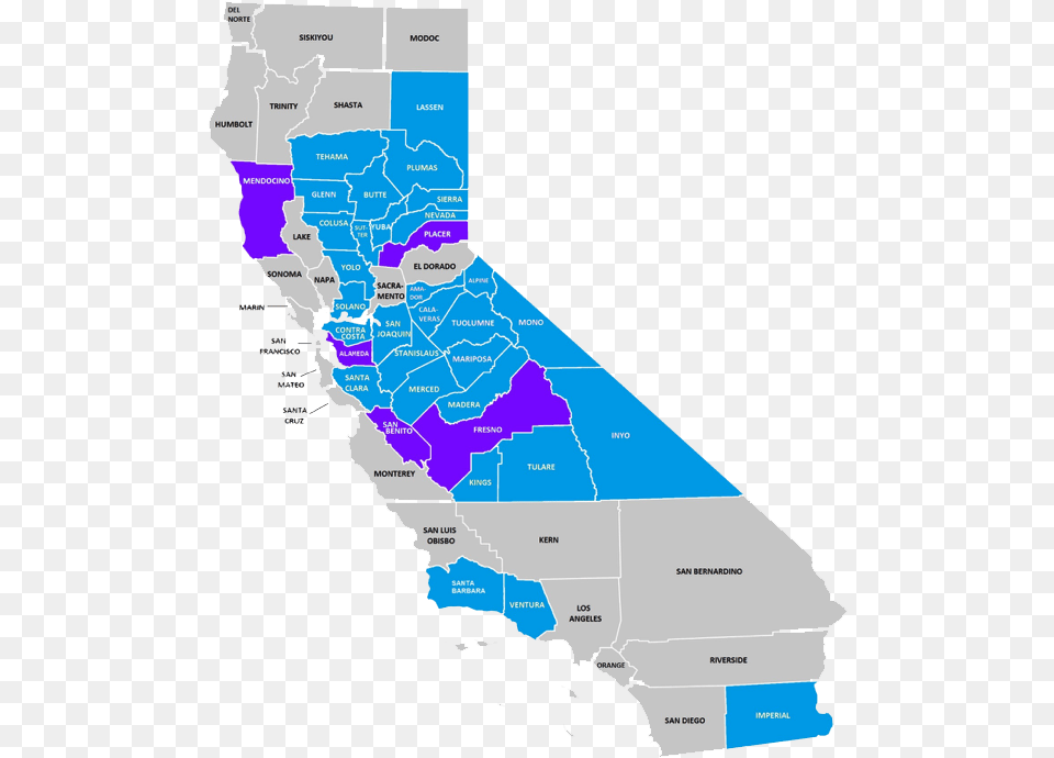 Increasing Affordable And Workforce Housing Through California Map, Chart, Plot, Atlas, Diagram Free Png Download