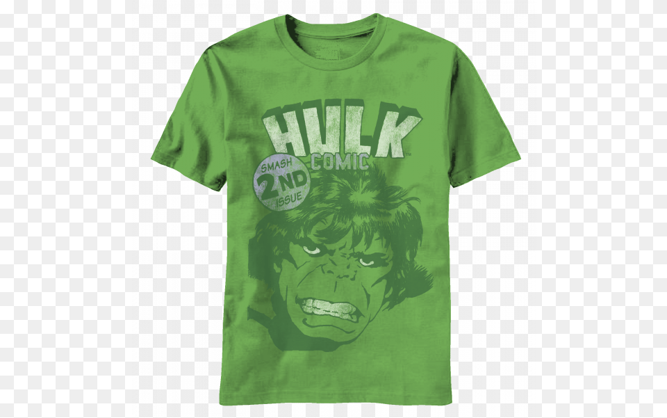 Incredible Hulk Smash 2nd Issue Cover T Shirt Youth Lego Star Wars Boba Lego Face, Clothing, T-shirt, Head, Person Free Transparent Png