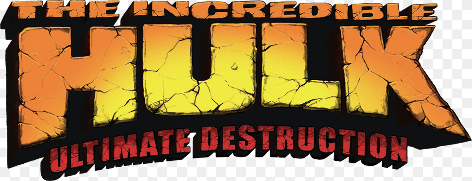 Incredible Hulk Ultimate Destruction Logo, Book, Publication, Comics, Person Png Image