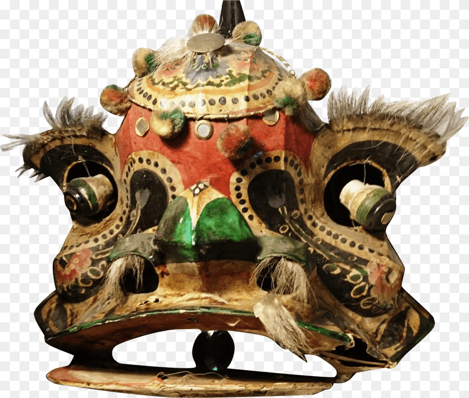 Incredible Rare Antique Chinese Ceremonial Dragon Head Tortoise, Accessories, Jewelry, Pottery, Crown Free Png