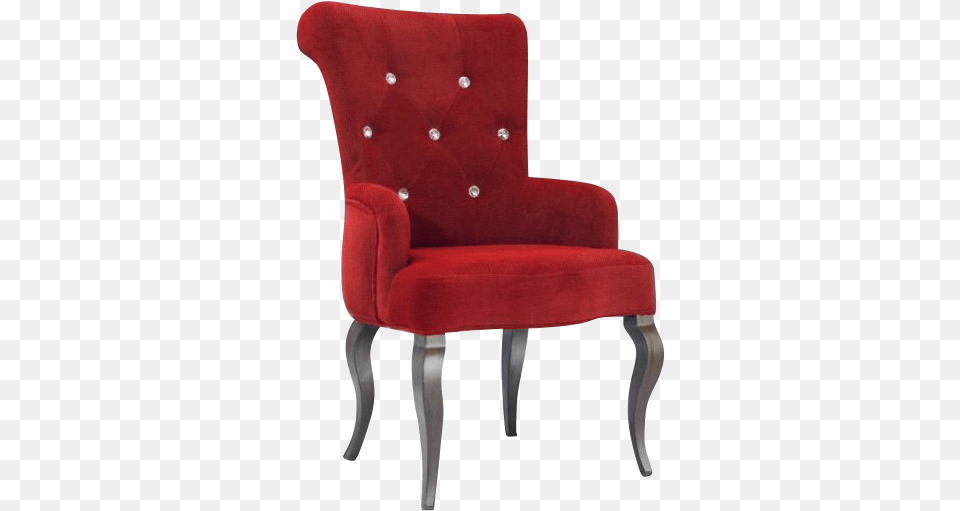 Incredible Red Dining Chairs For Tufted Chair In Design Upholstered Dining Chairs Red, Furniture, Armchair Png Image