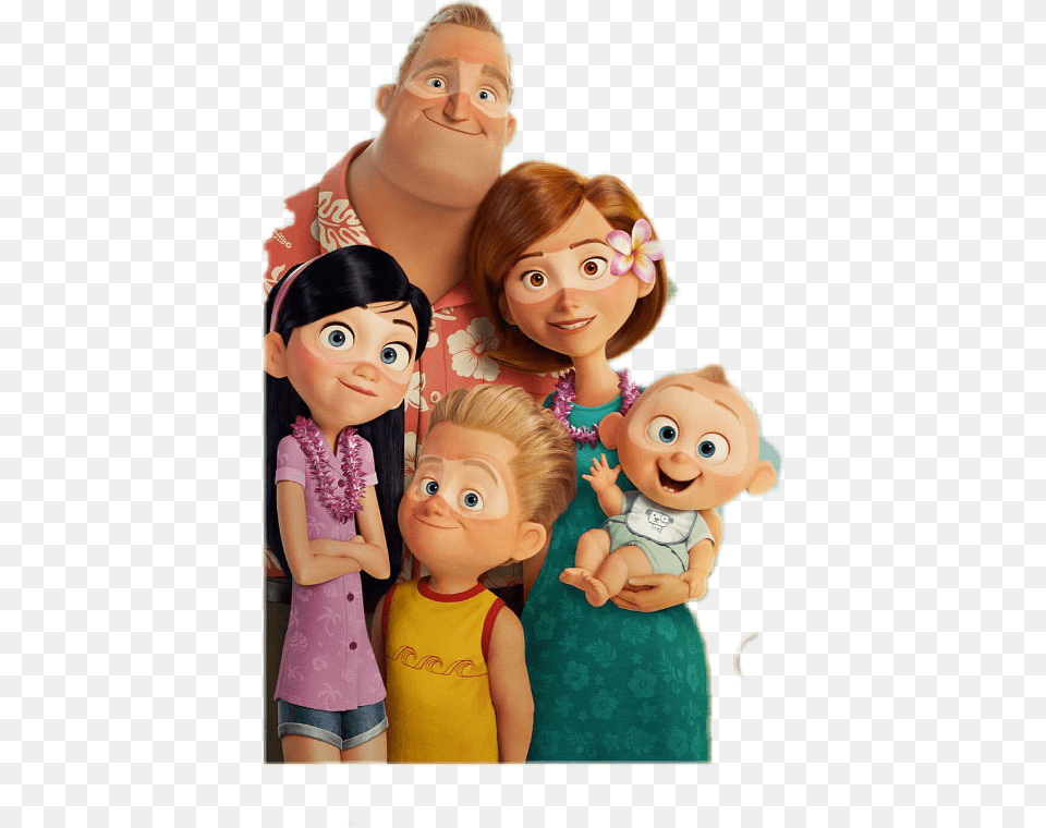 Incredibles 2 Vacation Poster Cartoons Incredible2 Poster, Toy, Doll, Person, Girl Free Transparent Png