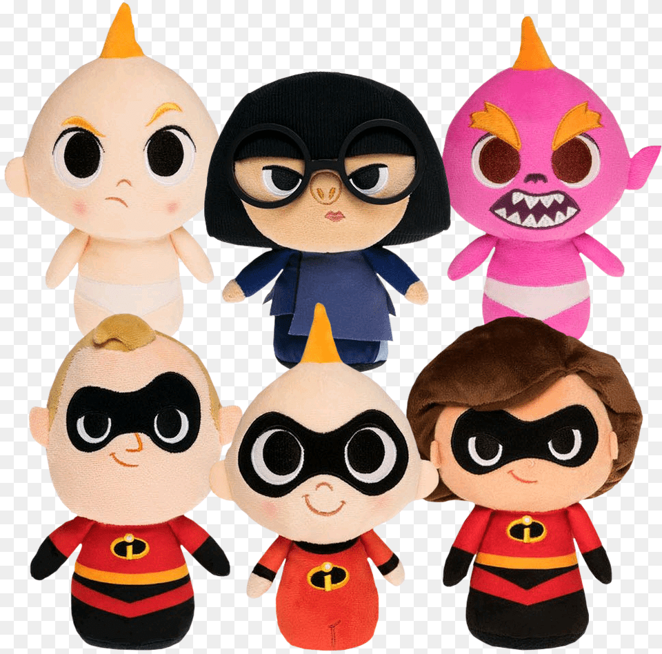 Incredibles Incredibly Supercute Plush Bundle, Toy, Doll, Face, Head Free Png Download