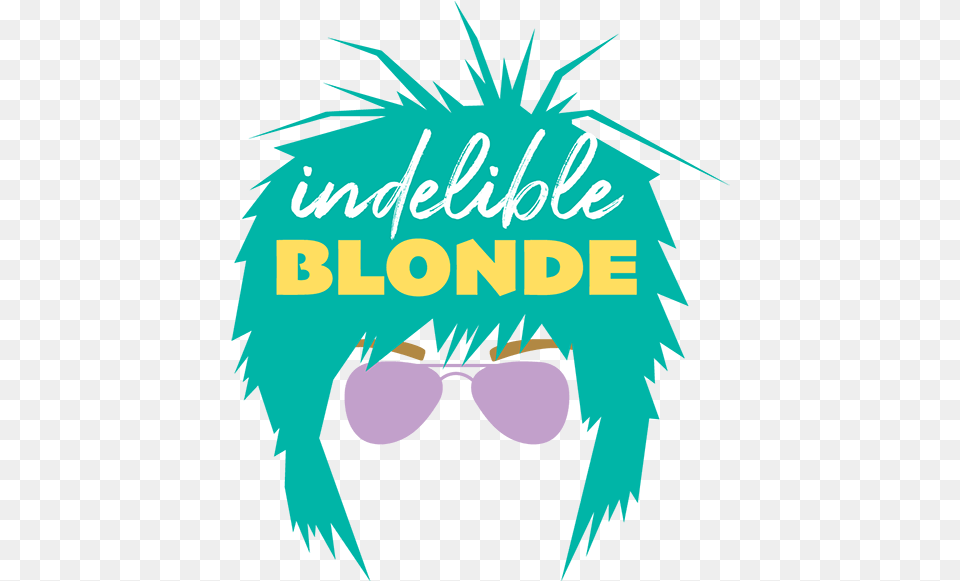 Indelible Blonde Graphic Design, Accessories, Sunglasses, Book, Publication Free Transparent Png