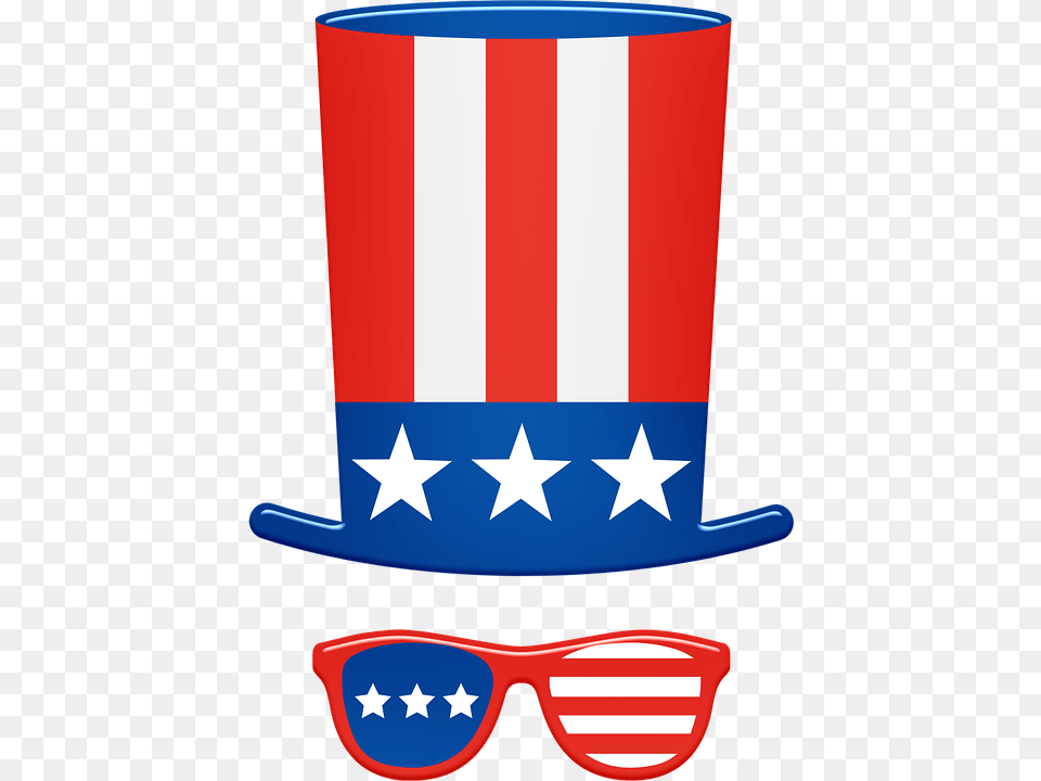 Independence Day, Accessories, Sunglasses, American Flag, Flag Free Png