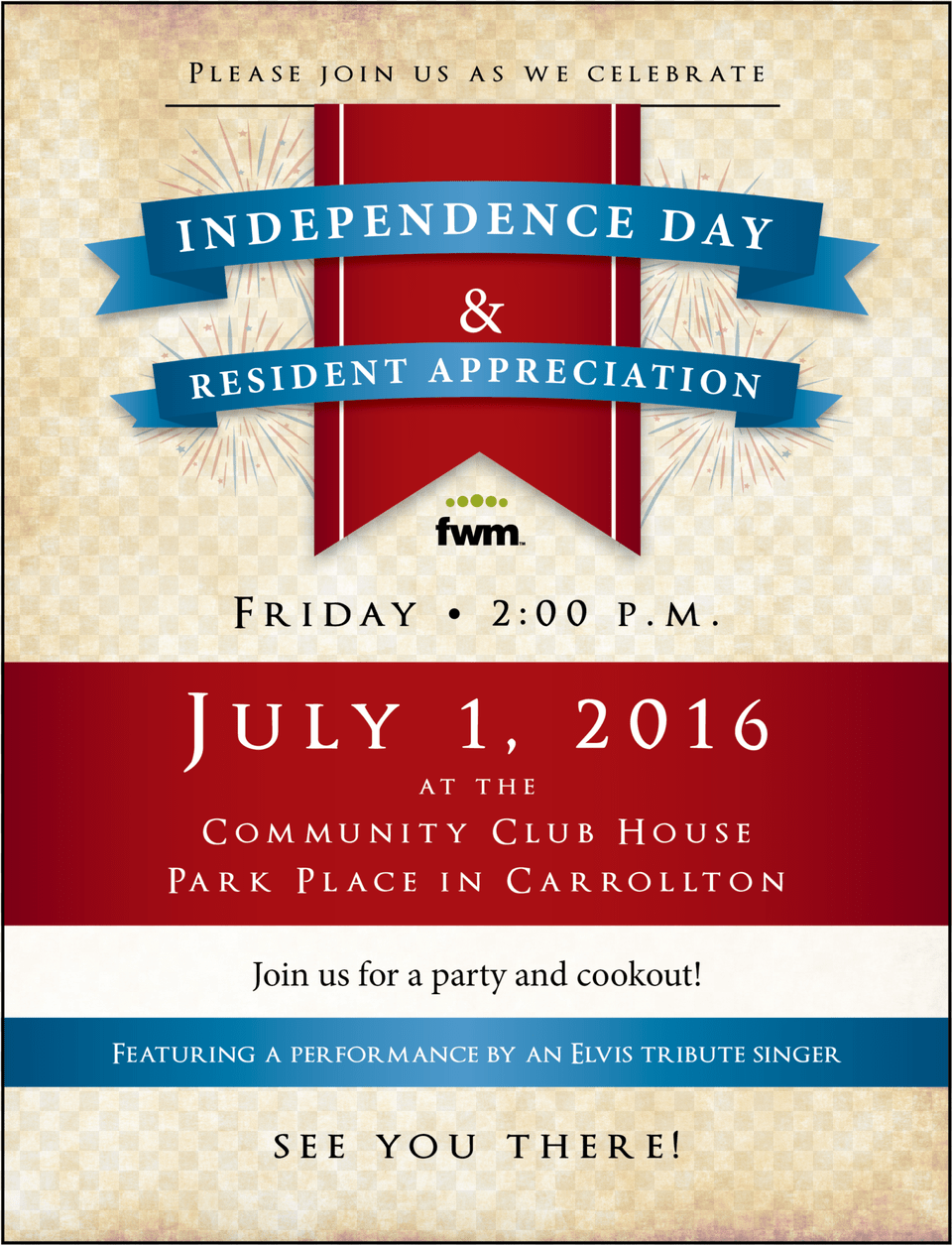 Independence Day And Resident Appreciation Party At Poster, Advertisement, Book, Publication Png