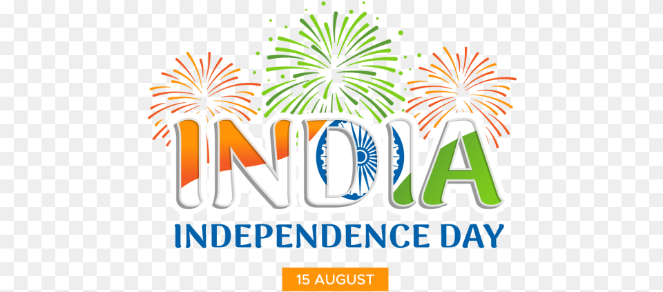 Independence Day Clipart Background 15 August Banner, Advertisement, Fireworks, Poster, Logo Free Transparent Png