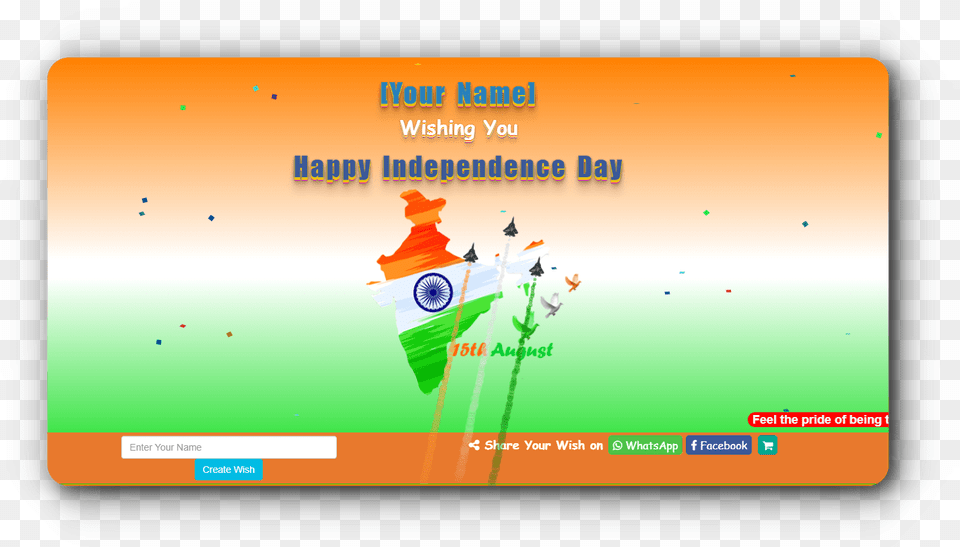 Independence Day Wishing Script Wish, Text, Animal, Bird Free Transparent Png