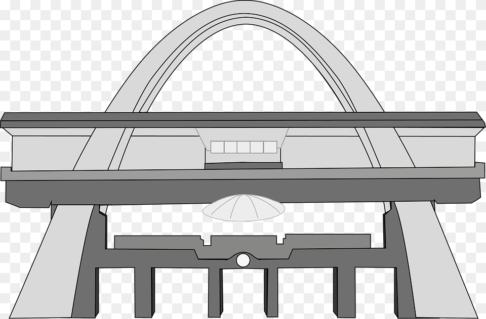 Independence Square Accra Ghana 1957 Architecture Ghana Independence Arch Clipart, Arch Bridge, Bridge Free Transparent Png