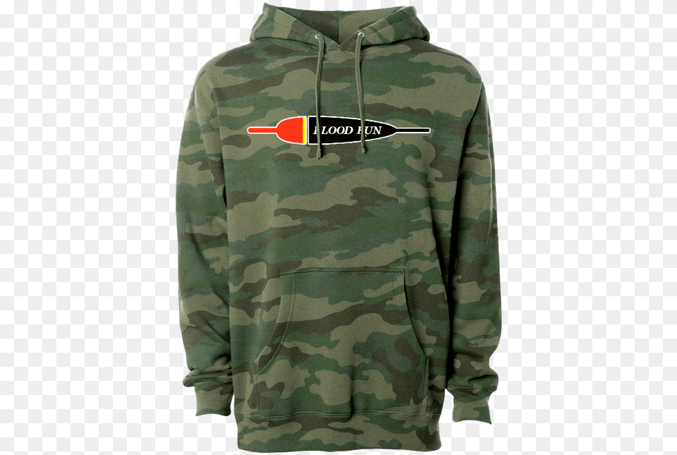 Independent Trading Co Camo Hoodie, Clothing, Knitwear, Sweater, Sweatshirt Free Png