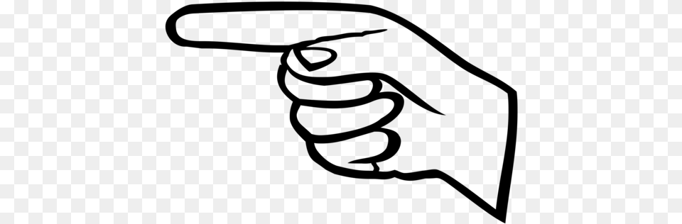 Index Finger The Finger Pointing Download Clip Art Pointing Finger, Gray Free Png