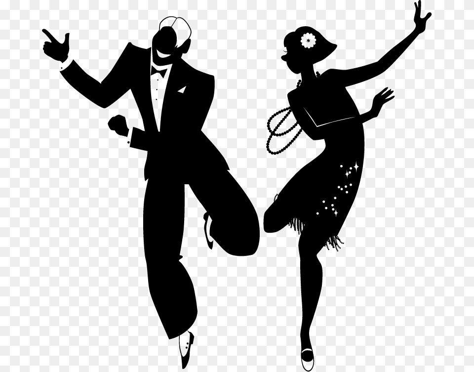 Index Of 1920s Dancing Silhouette, Leisure Activities, Stencil, Person, Adult Png Image