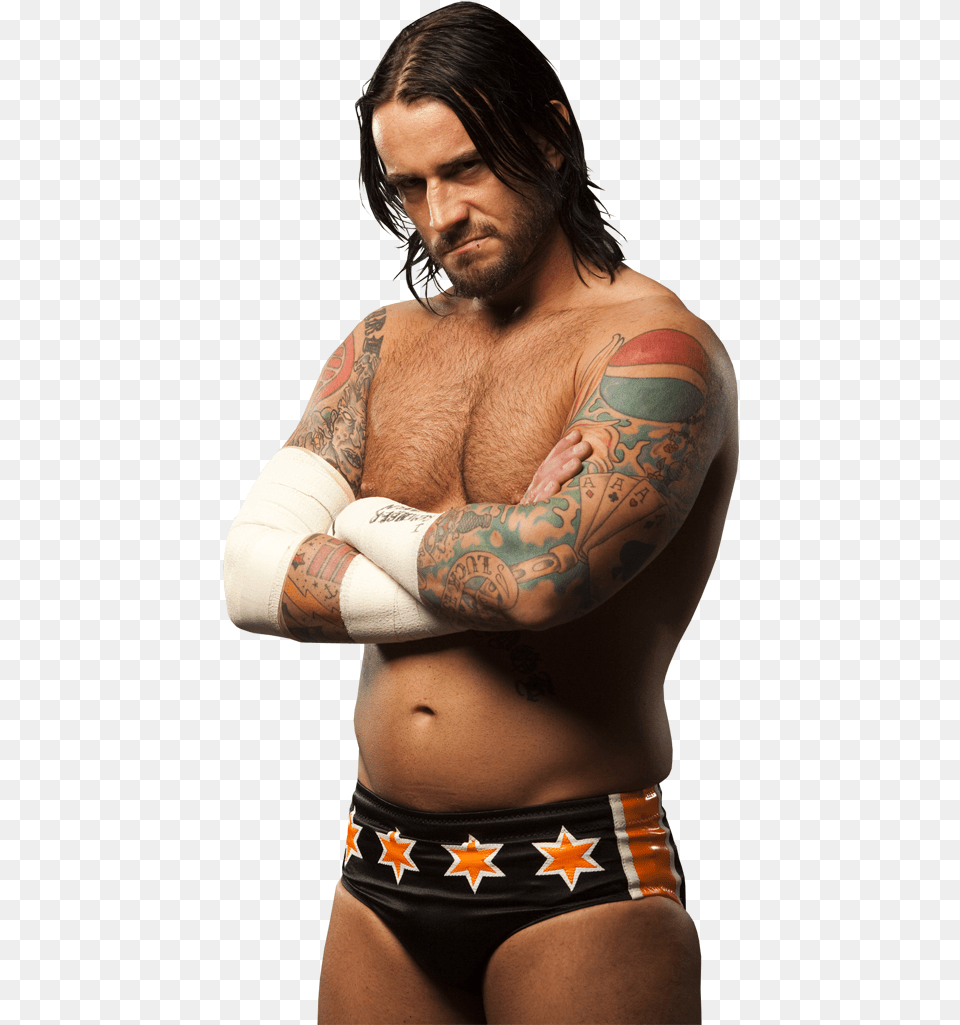 Index Of Cm Punk, Tattoo, Skin, Person, Man Png Image