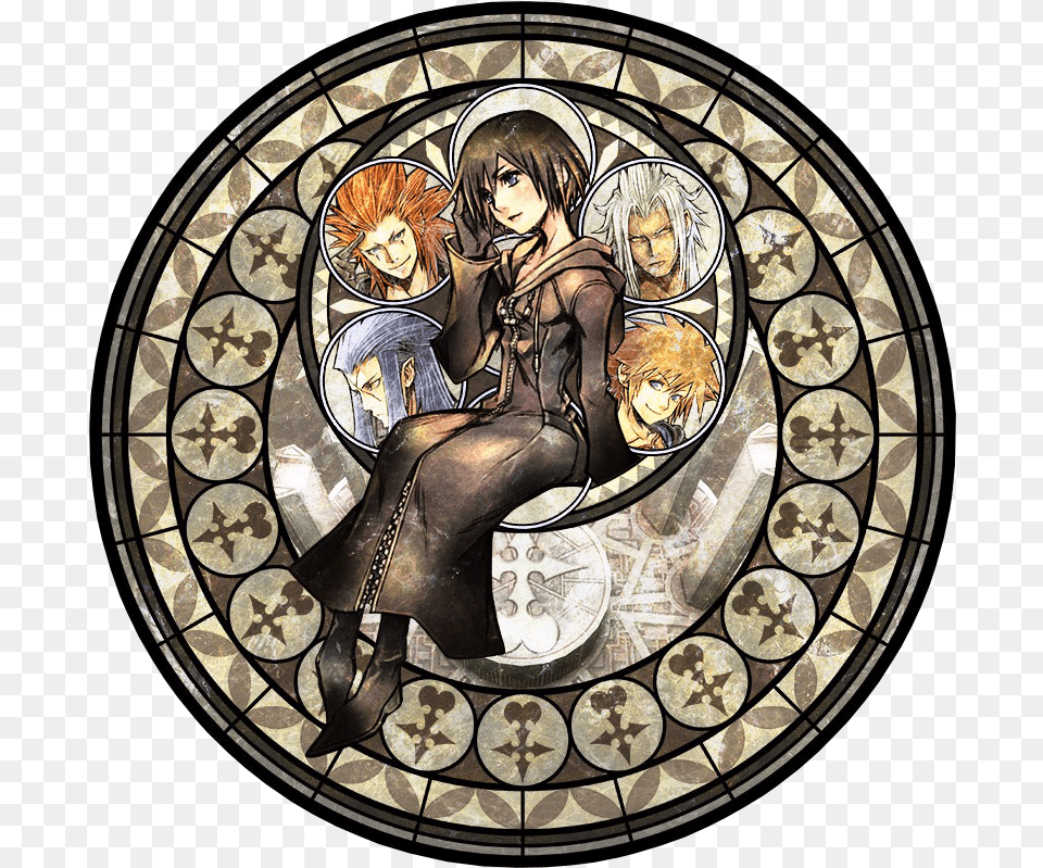 Index Of Kingdom Hearts Xartworkkey Art Stained Glass, Adult, Person, Female, Woman Png Image