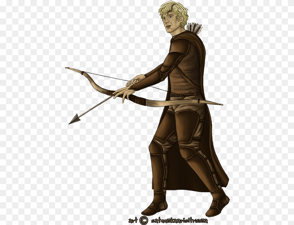 Index Of Luonnonvalintaartit Cartoon, Archer, Archery, Bow, Weapon Png Image