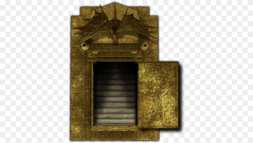 Index Of Mappingobjectsitemsburialtombs Dundjinni Stairs, Bronze, Cross, Symbol, Fireplace Png