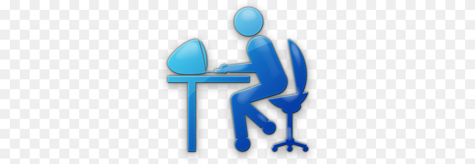 Index Of Vhsgfiles50volunteertrainingstayingorganized Blue Person Icon, Sitting, Furniture, Table, Desk Free Transparent Png