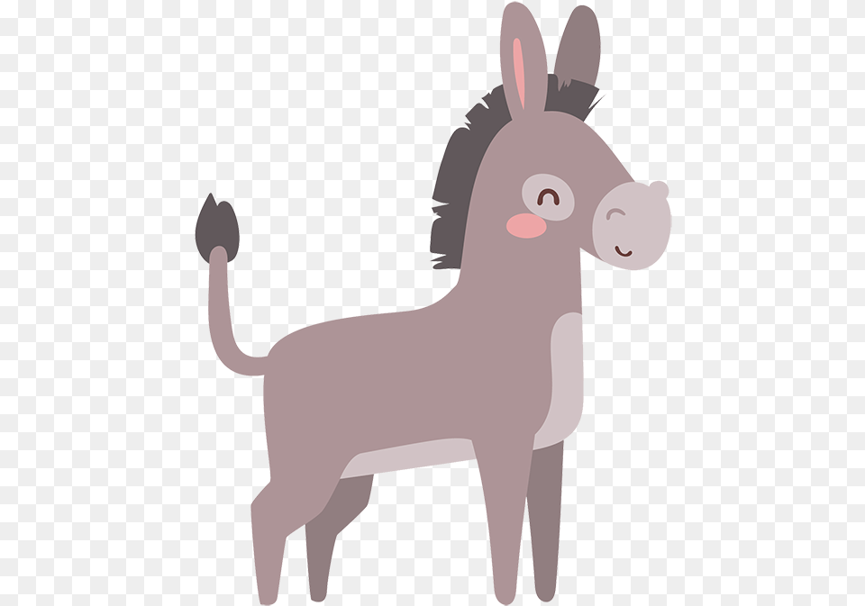 Index Of Wp Donkey Cute Cartoon, Baby, Person, Animal, Mammal Free Png Download