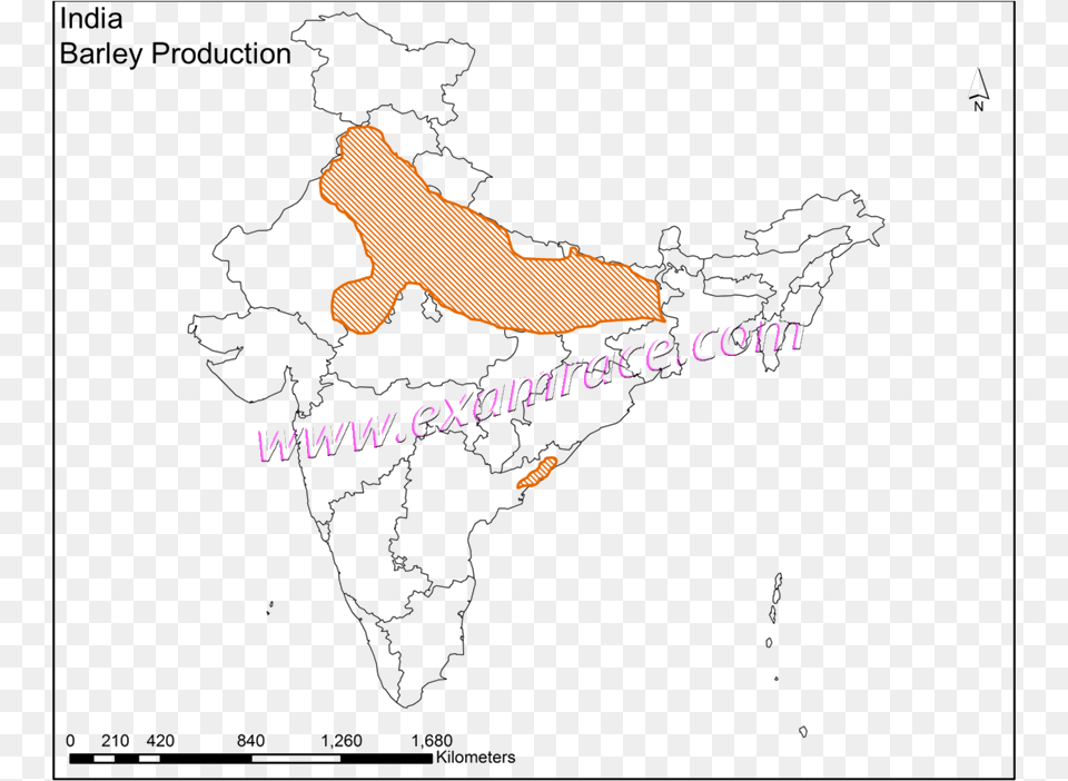 India Barley Production, Chart, Plot, Map, Atlas Free Png Download