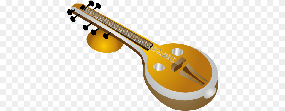 India Clipart Music Instrument Instrument Veena Vector, Mandolin, Musical Instrument, Lute, Guitar Png Image