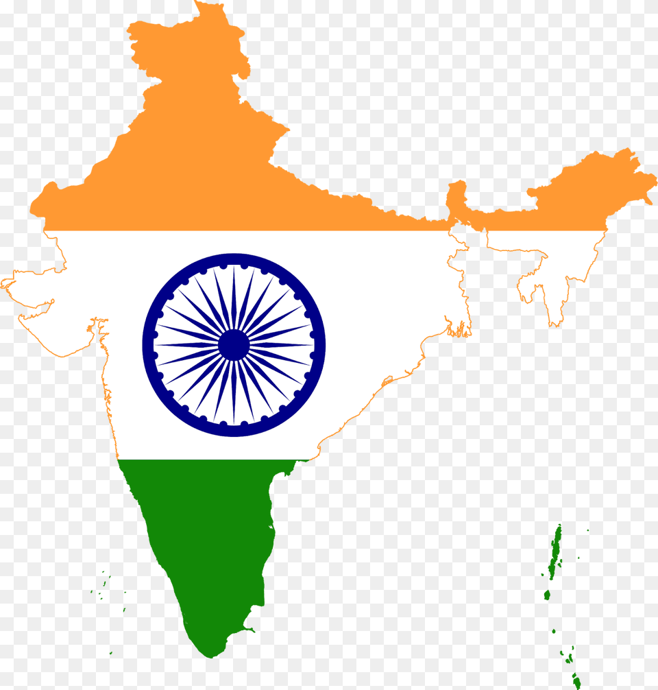 India Clipart Transparent Background Indian Flag In Map, Chart, Plot, Machine, Wheel Free Png Download