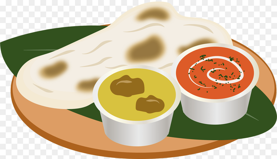 India Curry Naan Food Clipart, Meal, Tape, Bread, Disk Png