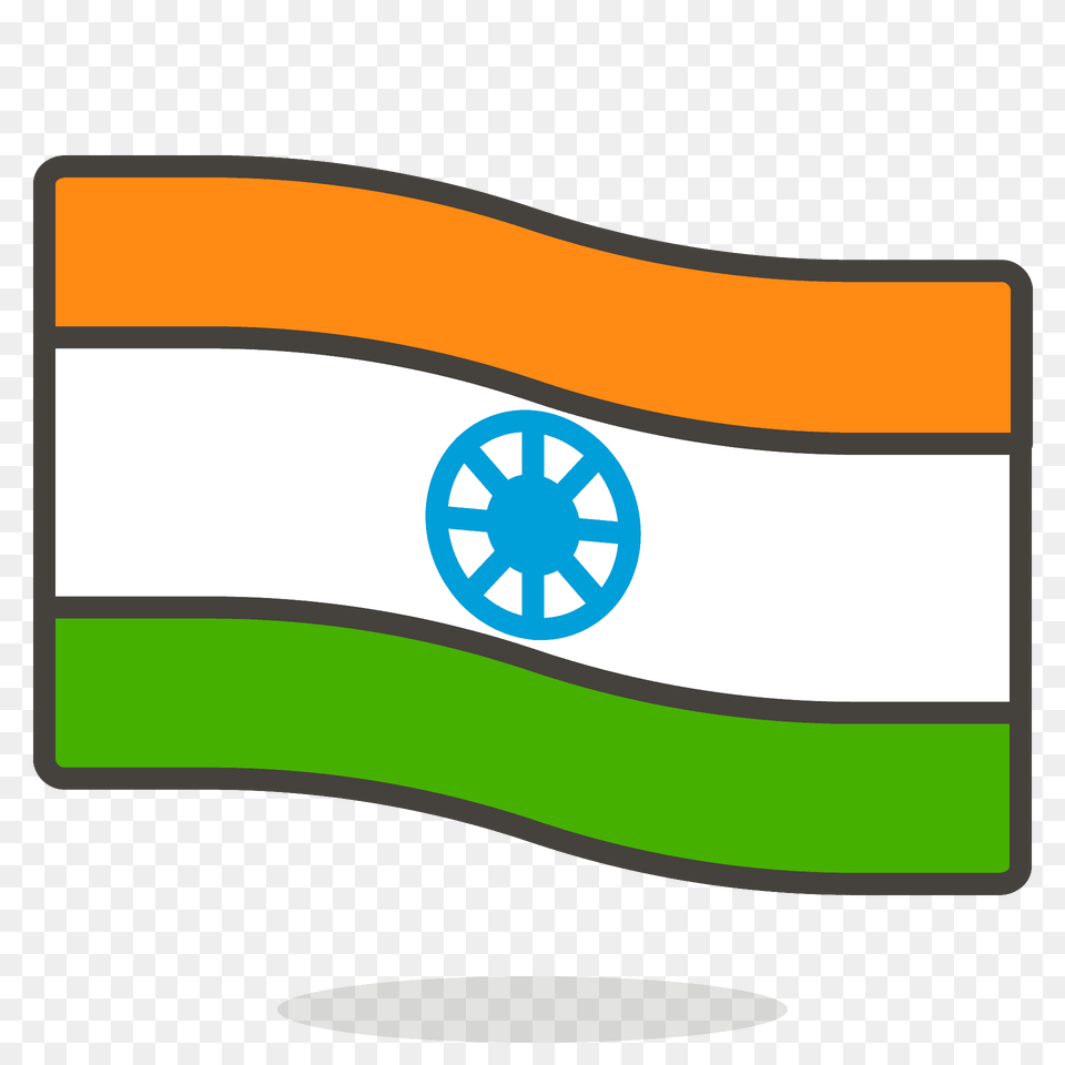 India Flag Emoji Clipart, Machine, Wheel Png Image