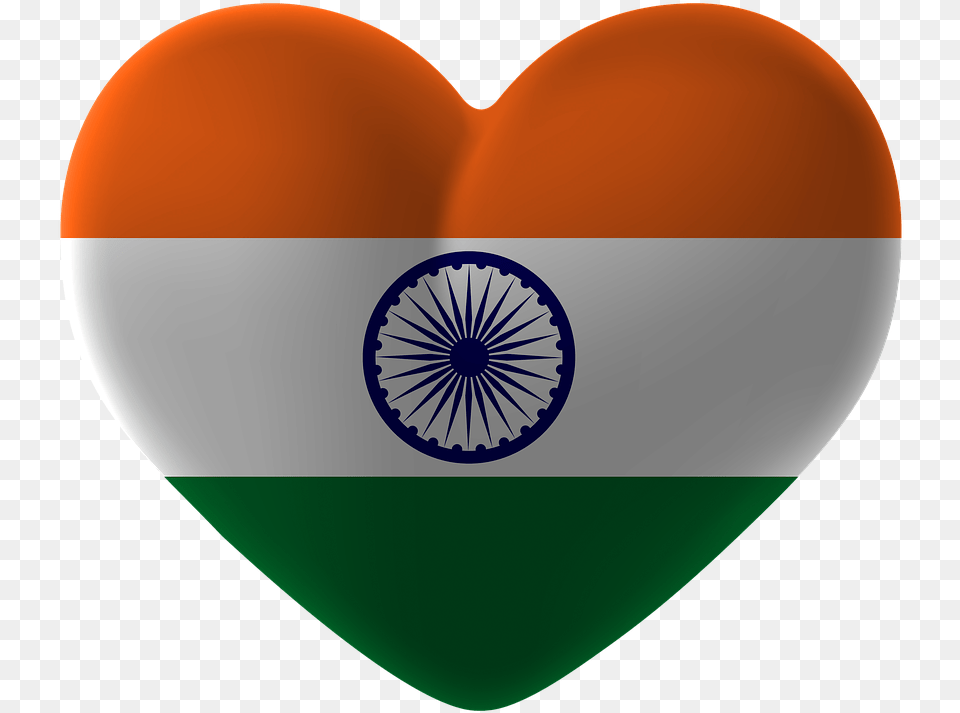 India Flag Heart, Machine, Wheel, Logo, Disk Png Image