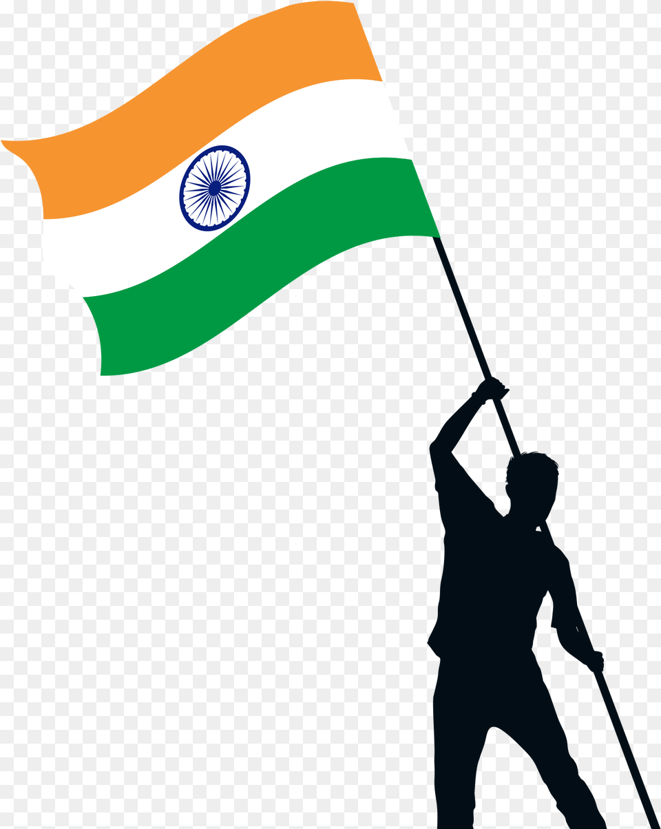 India Flag Indian Flag Clipart, India Flag, Person Free Png Download