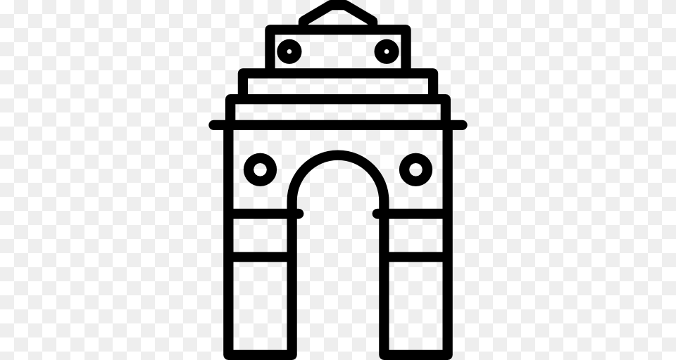 India Gate Clipart Black And White Clip Art Images, Arch, Architecture Free Transparent Png