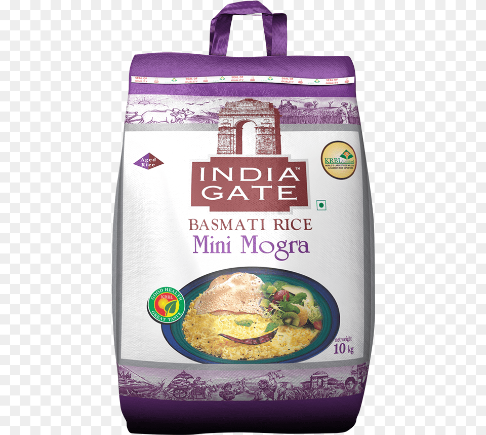 India Gate Mini Mogra Rice, Bag, Food, Lunch, Meal Free Png