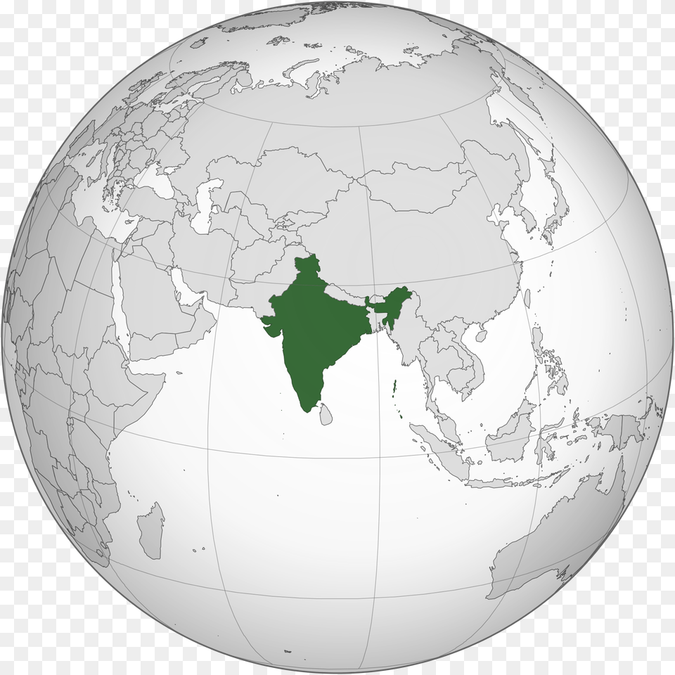 India Globe South Asia, Astronomy, Outer Space, Planet, Sphere Free Transparent Png