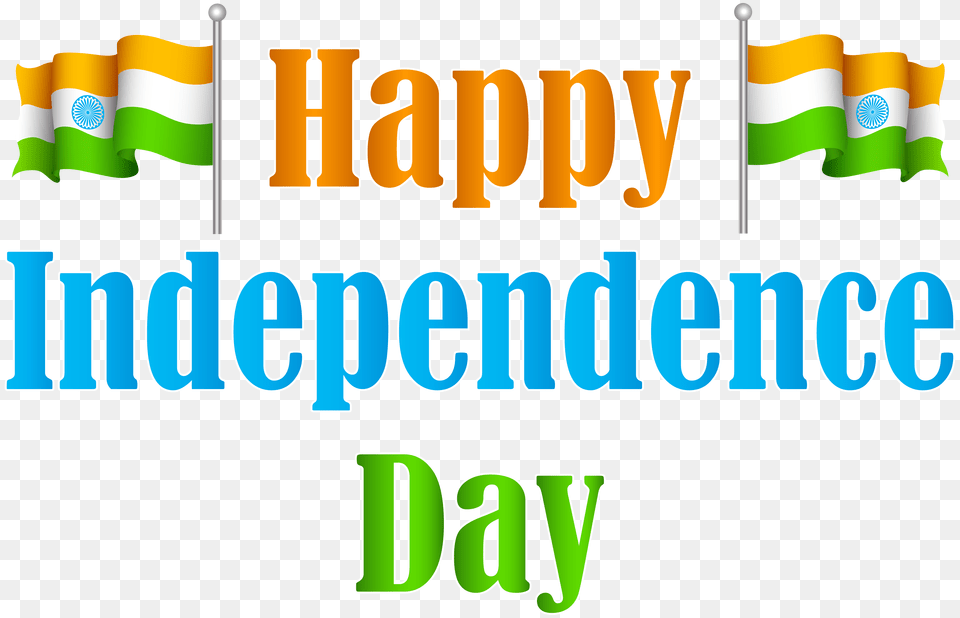 India Happy Independence Day Clip Art Image, Banner, Text Free Png