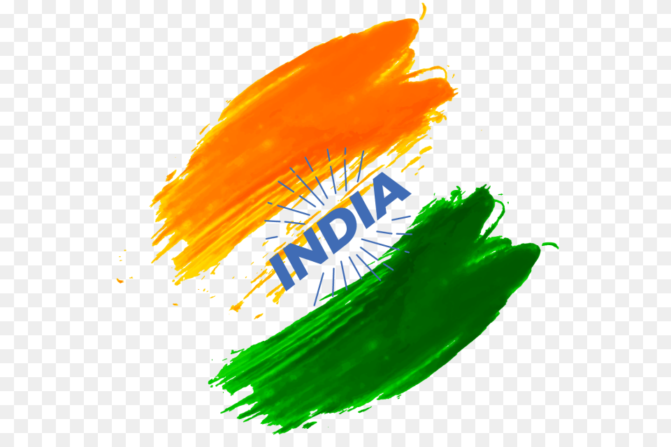 India Independence Day Brush Color Splash Badge India, Art, Graphics, Dye, Paint Container Png Image