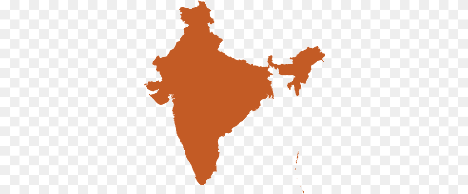 India India Map For Powerpoint, Chart, Plot, Atlas, Diagram Free Png