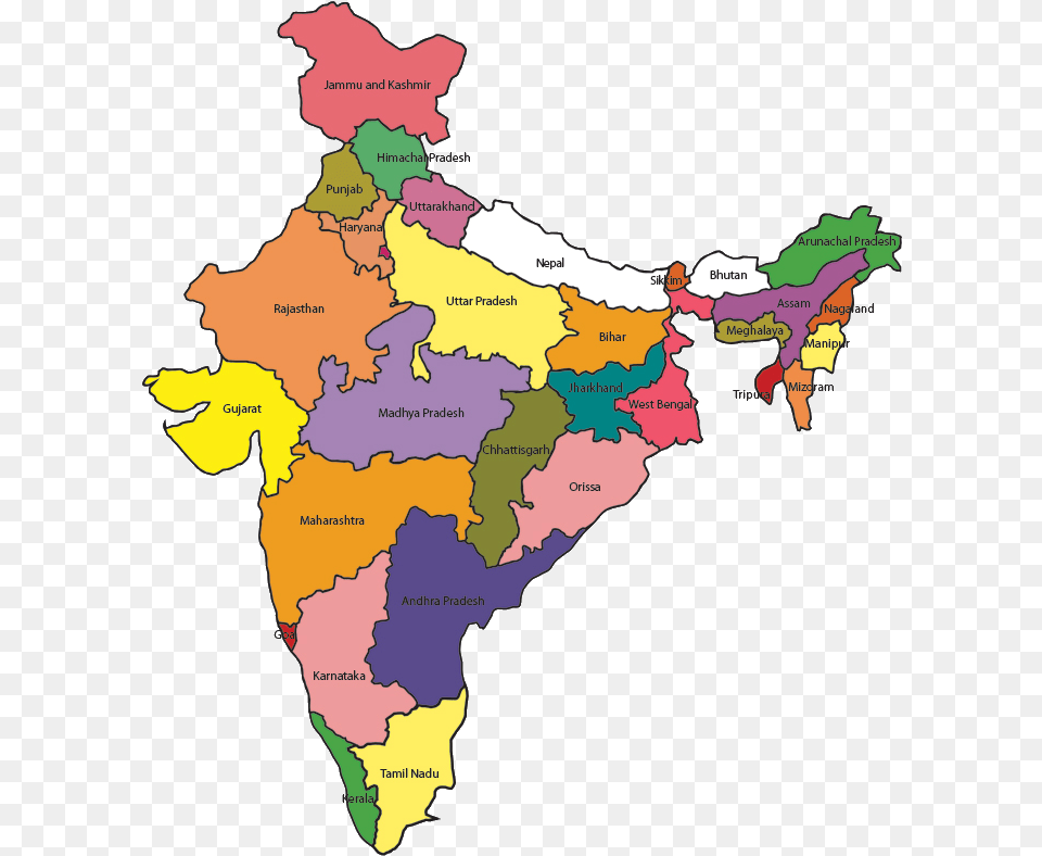 India Indian Map India Map Hd Atlas, Chart, Diagram, Plot Free Png Download