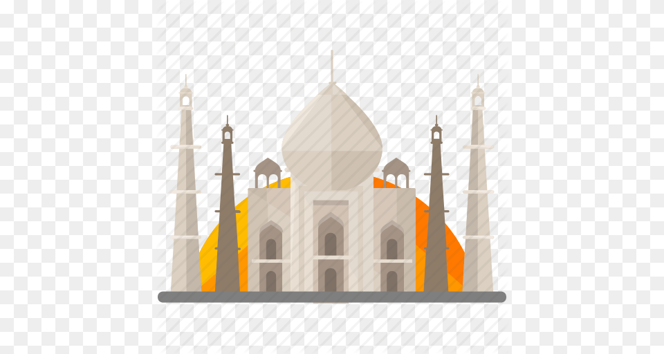 India Landmarks Mahal Taj Icon, Architecture, Building, Dome, Mosque Png
