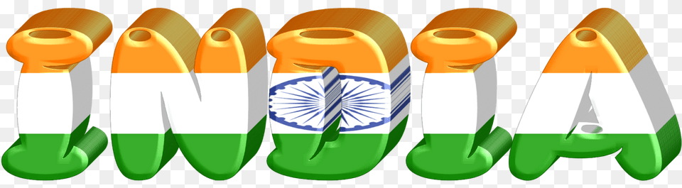 India Lettering With Flag Clipart, Art, Graphics, Tape Png Image
