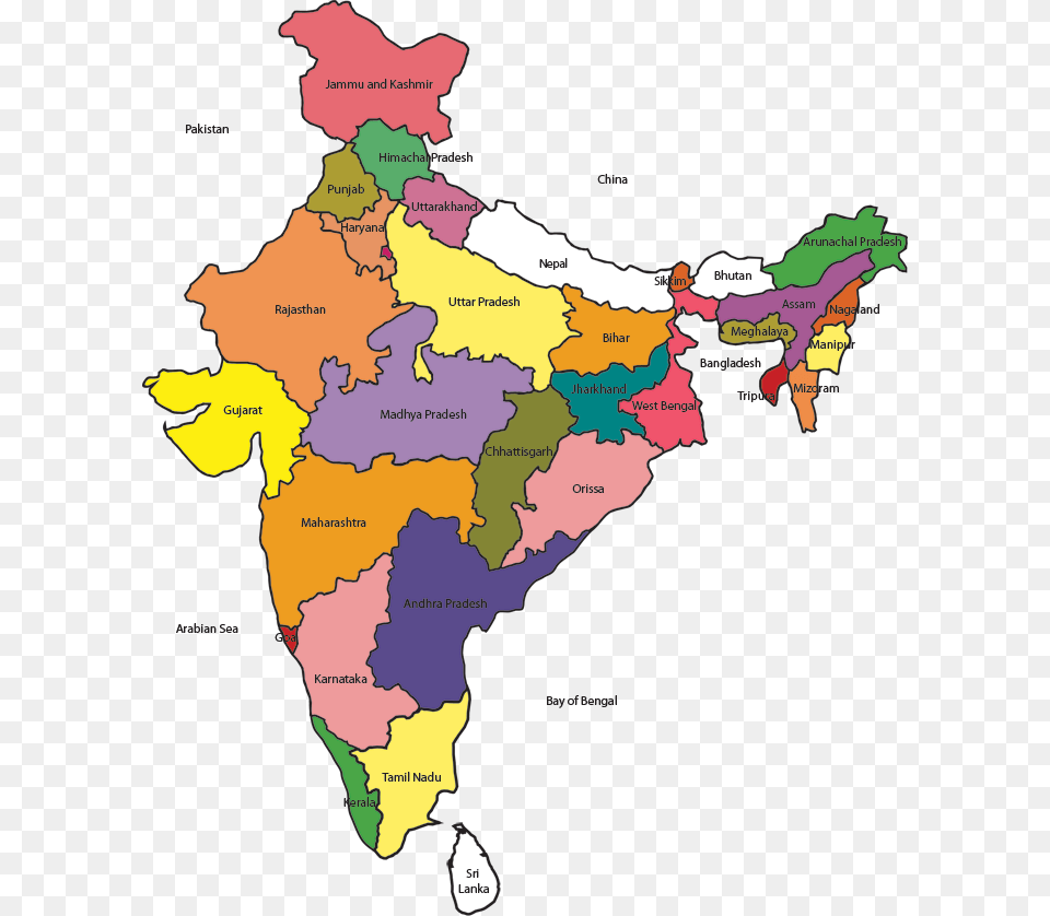 India Map Free Image States Of India Hd, Atlas, Chart, Diagram, Plot Png